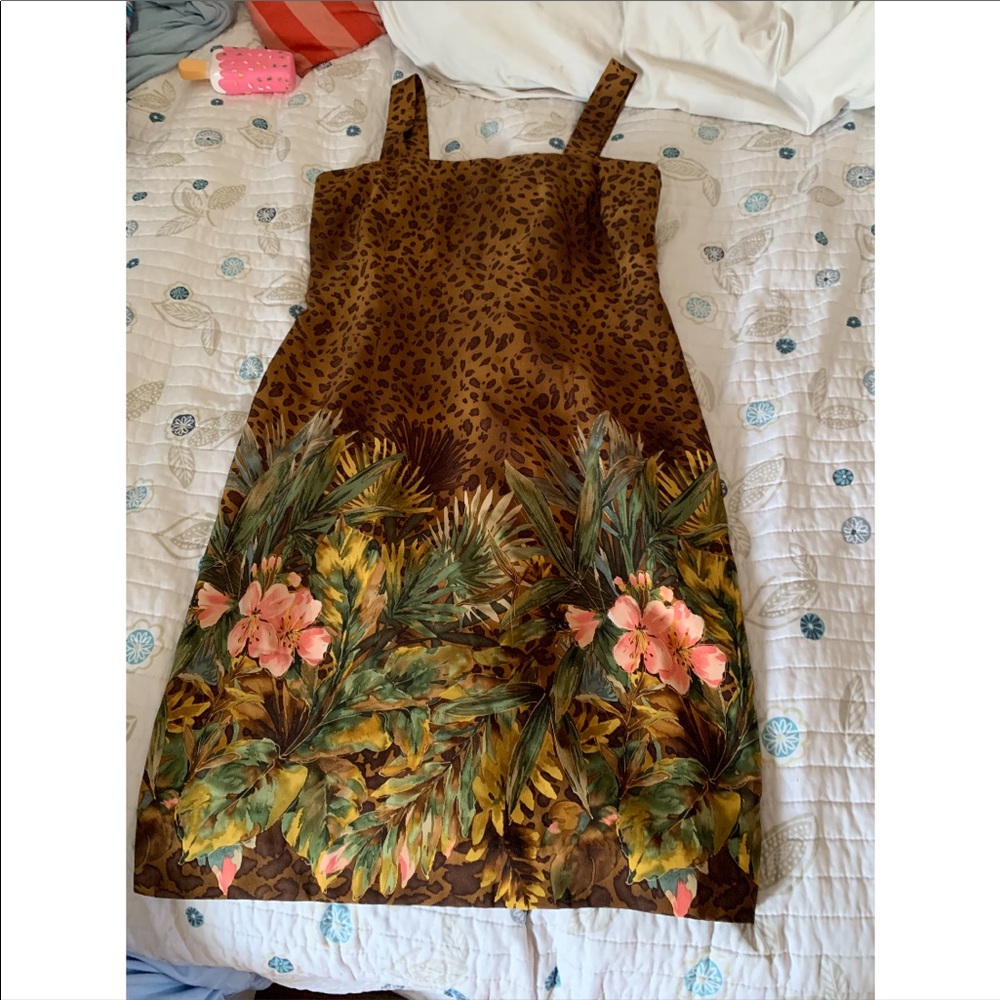 Donna Morgan Animal Print Flower Dress